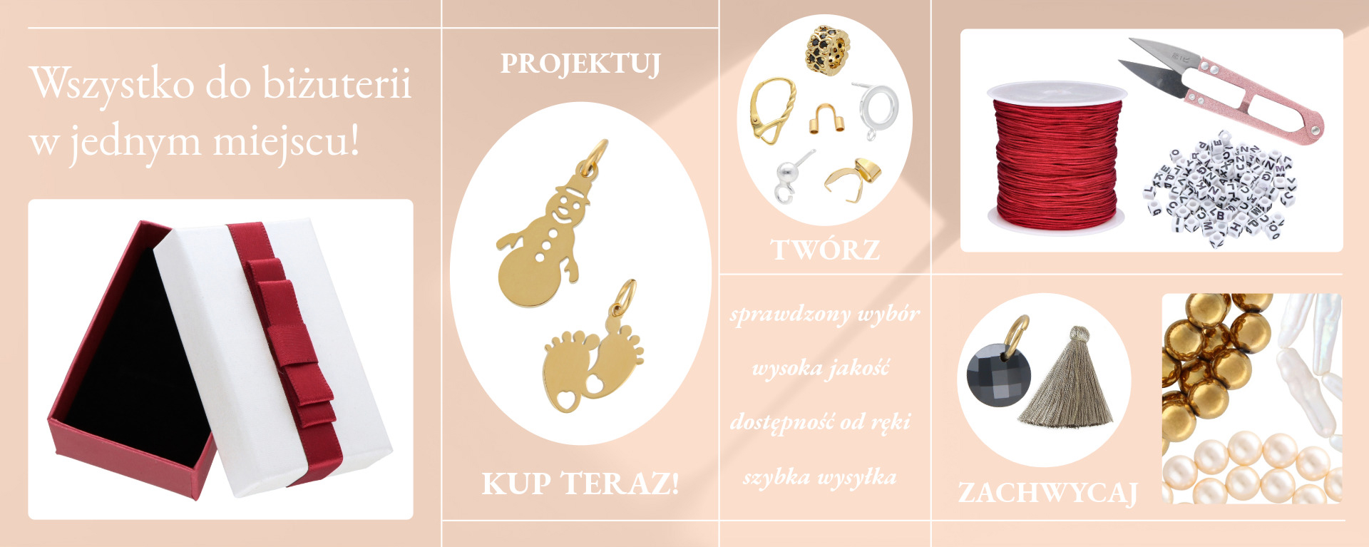 Półfabrykaty do biżuterii - nowości w sklepie Gal-art